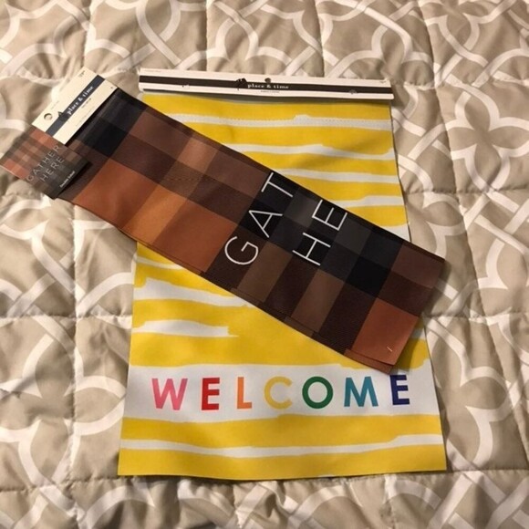 Place and Time Fall Garden Flag Bundle of 2 - Picture 1 of 4